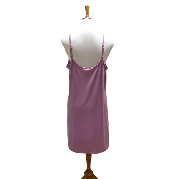 Stars Above Ribbed Slip Dress Pink Size XL Minimalist Cottage Retro Casual Cozy - Picture 11 of 13